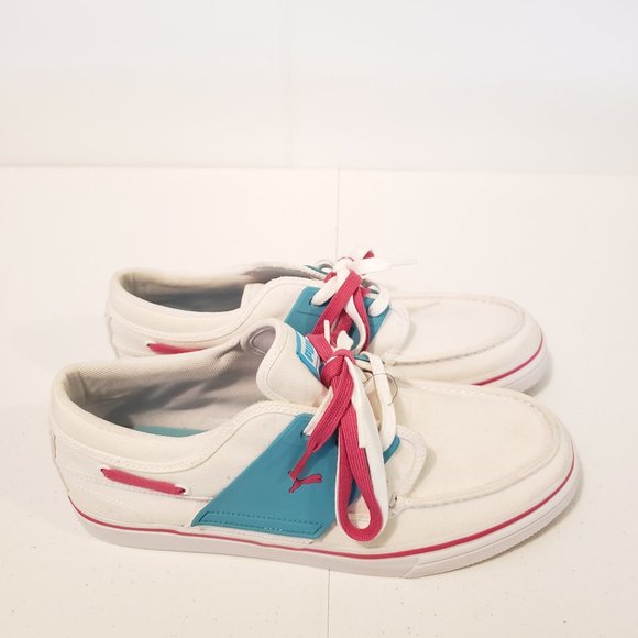 puma white canvas sneakers